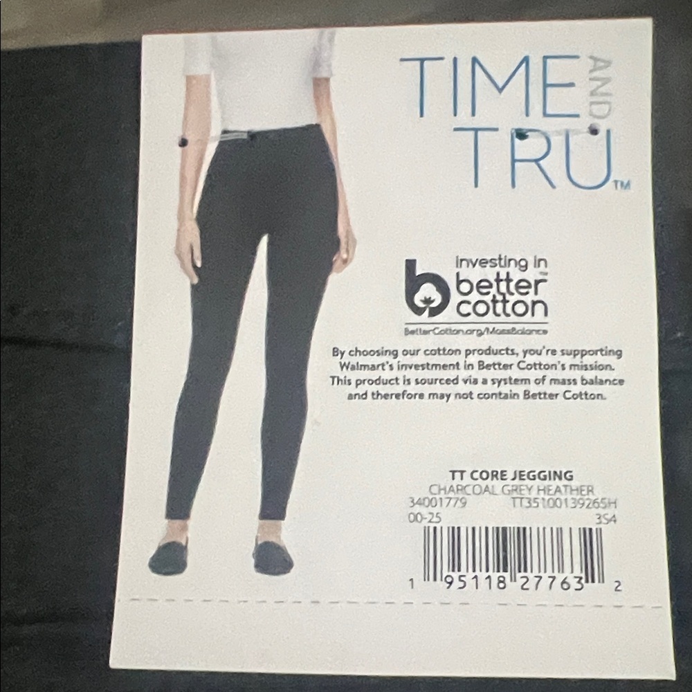 NWT Time and Tru Dark Gray Jeggings